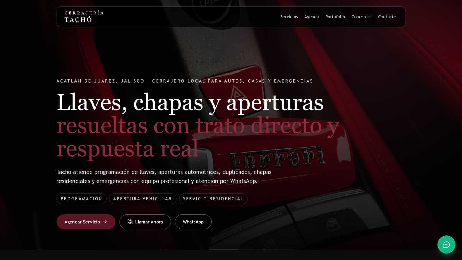 Cerrajería Morales website